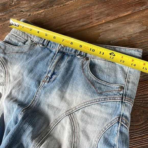 Vintage Havana high-low fit and flare denim skirt EUC size S - Picture 7 of 7